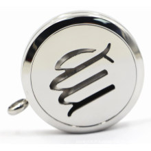 Silver 30mm Rd Stainless Steel Perfume Locket avec Openworks